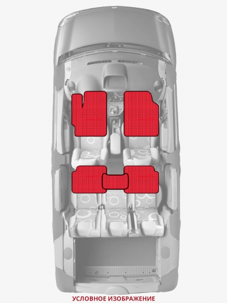 ЭВА коврики «Queen Lux» стандарт для FIAT Doblo (1G)