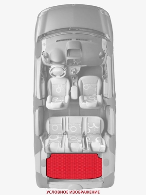 ЭВА коврики «Queen Lux» багажник для ЗАЗ 1103
